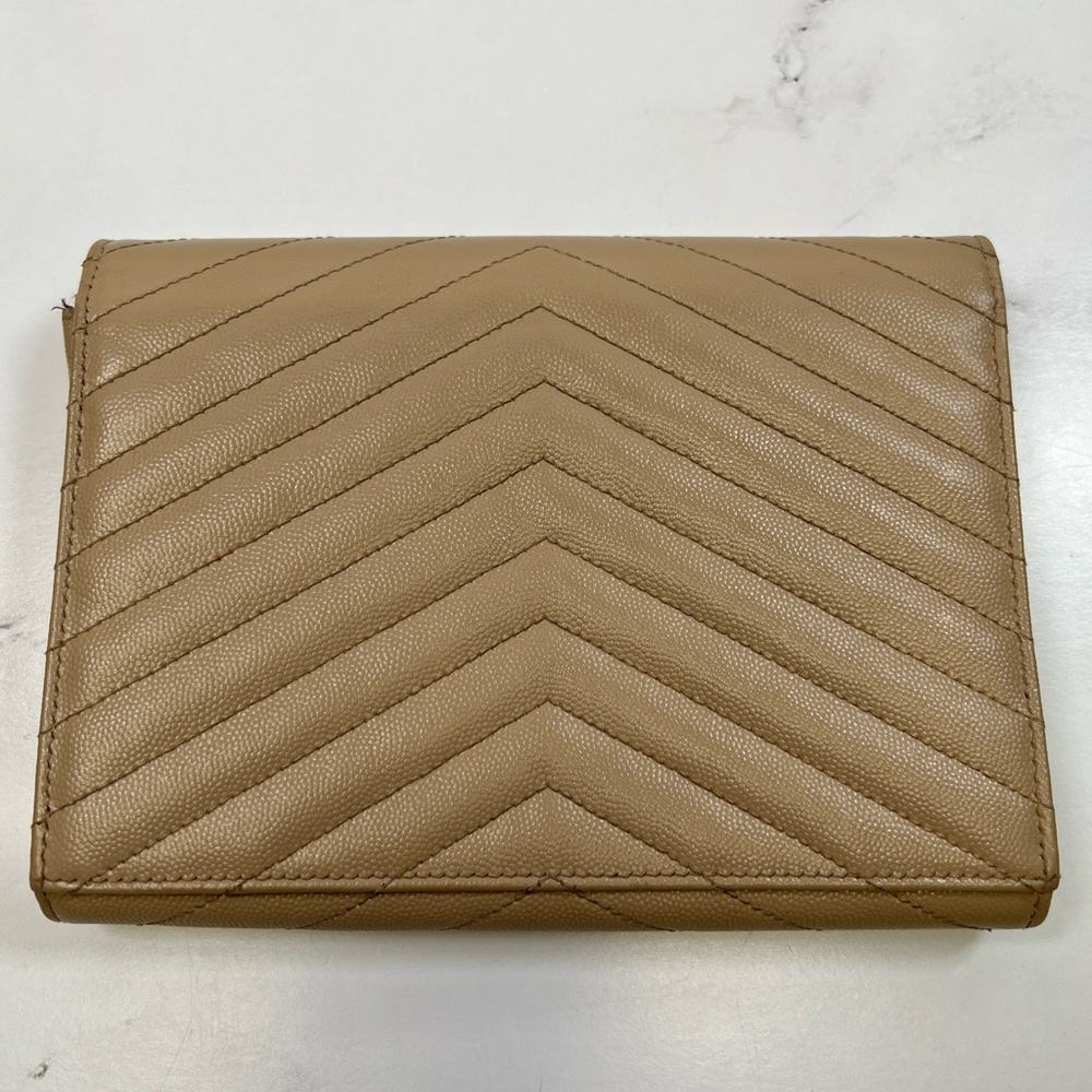 YSL Yves Saint Laurent Cassandre Matelasse Flap Pouch Wristlet Bag Clutch - Picture 3 of 7